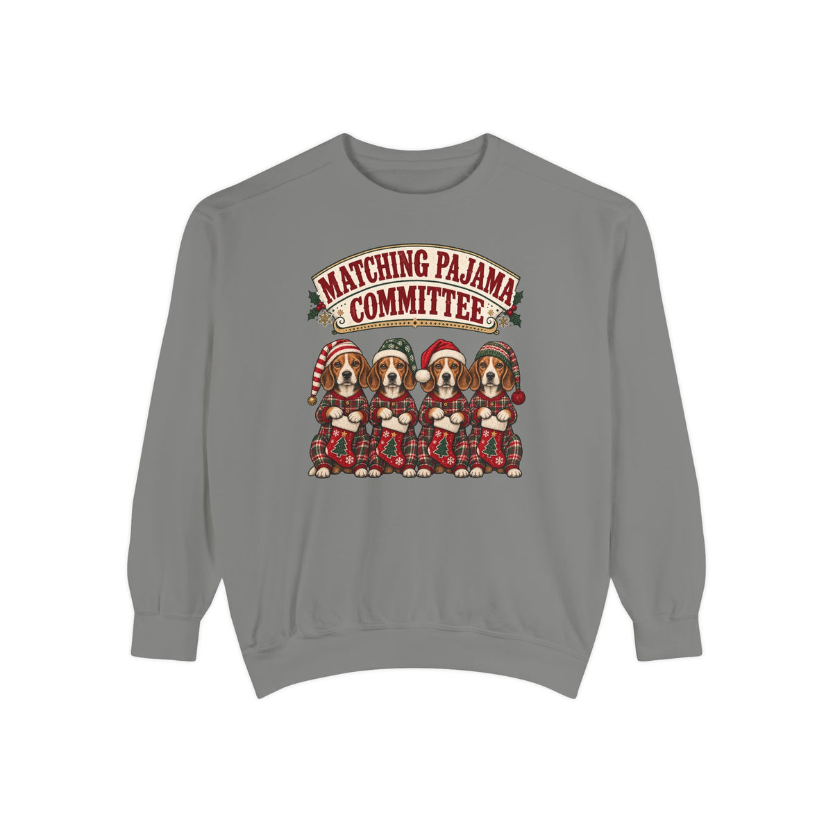 Matching Pajama Committee Sweatshirt – Grey
