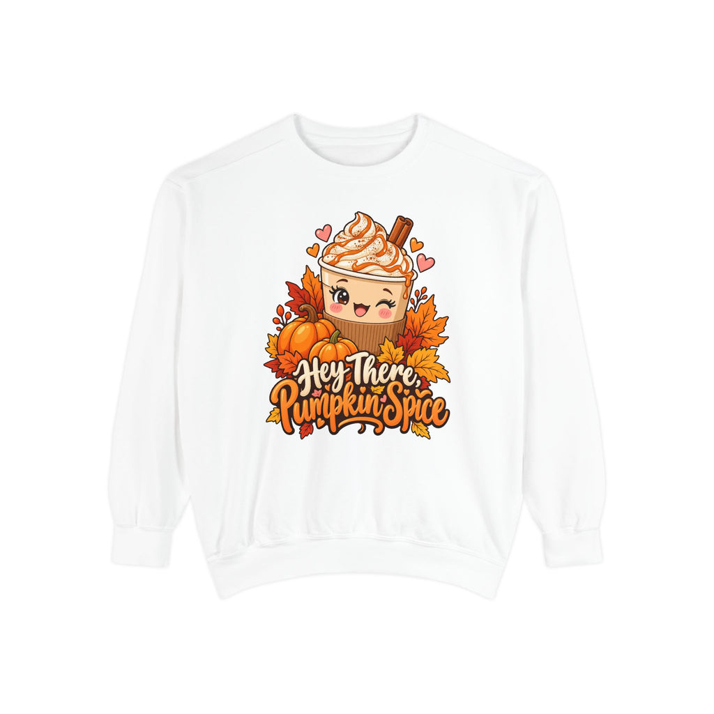 Hey There, Pumpkin Spice Sweatshirt – White