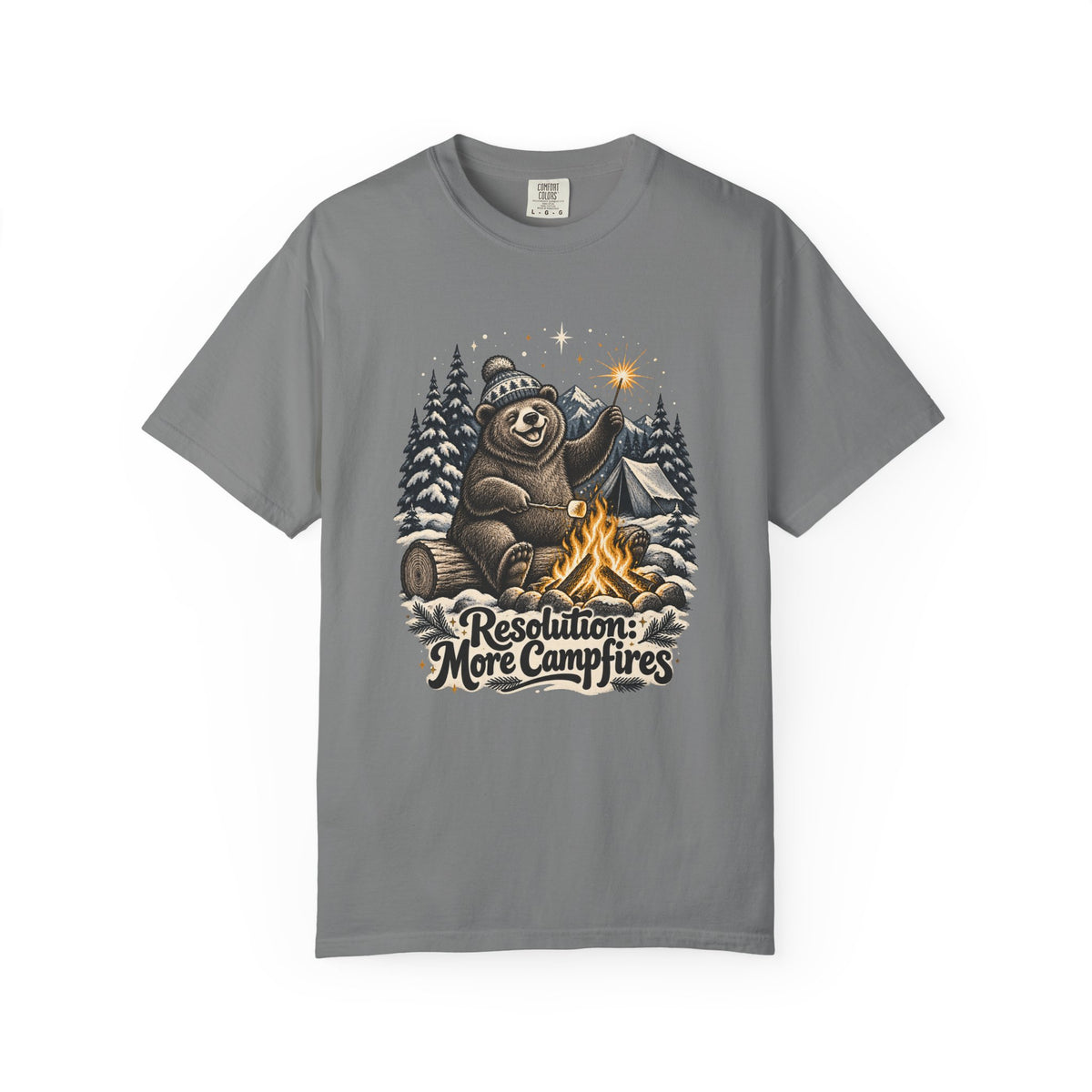 Resolution: More Campfires T-Shirt – Grey
