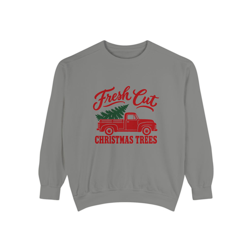 Fresh Cut Christmas Trees Sweatshirt – Grey