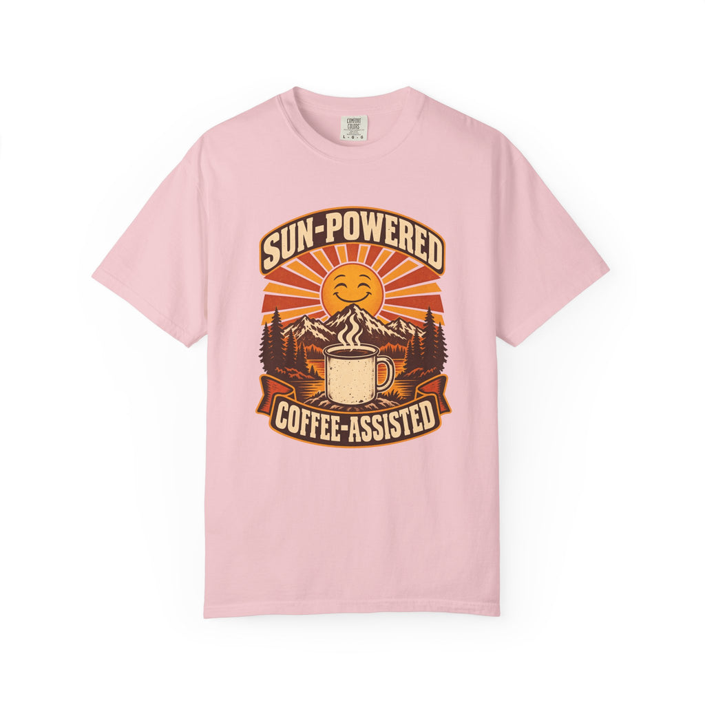 Sun-Powered, Coffee-Assisted T-Shirt – Blossom