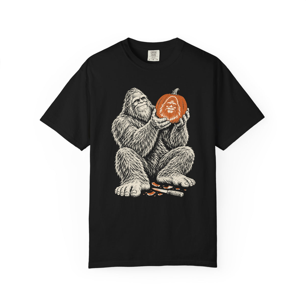 Bigfoot Pumpkin Carver T-Shirt