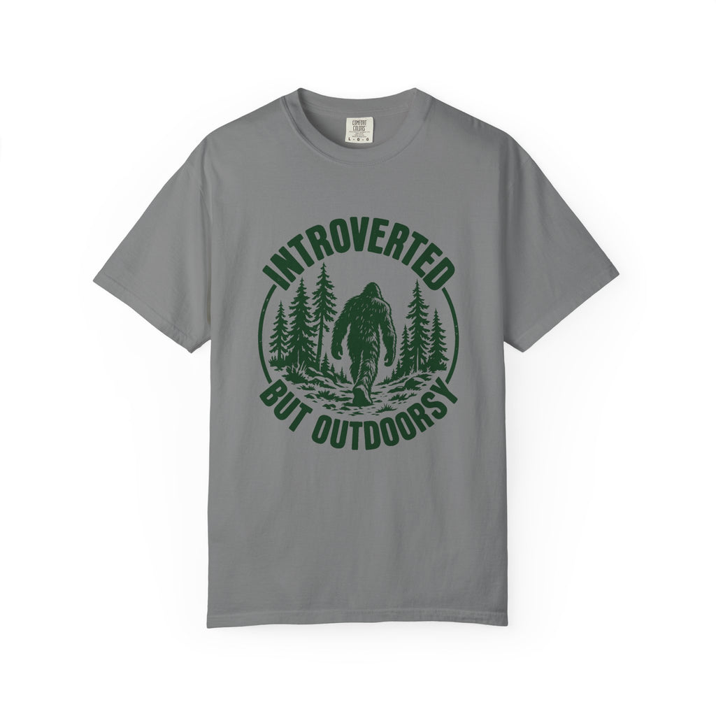 Introverted but Outdoorsy T-Shirt – Grey