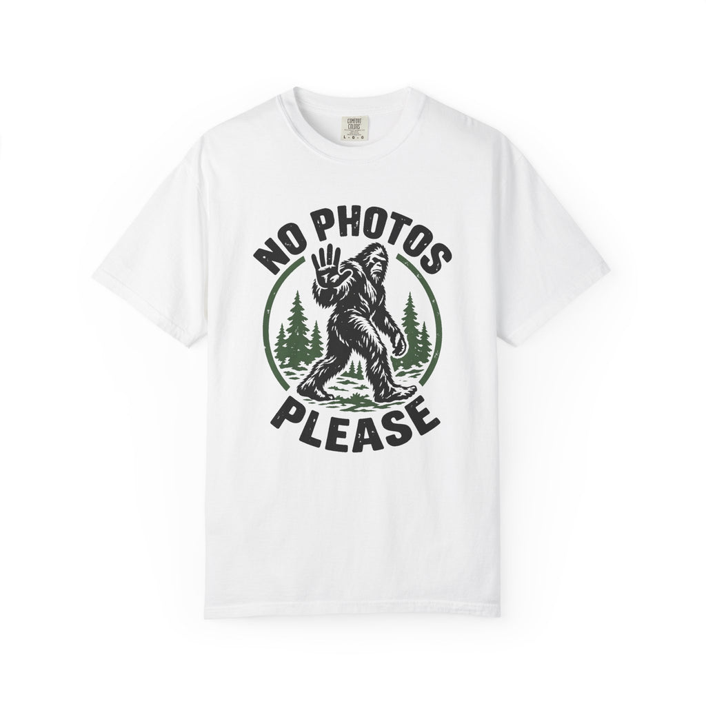 No Photos Please T-Shirt – White