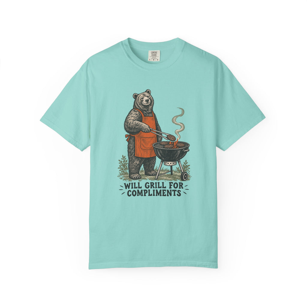 Will Grill for Compliments T-Shirt – Chalky Mint
