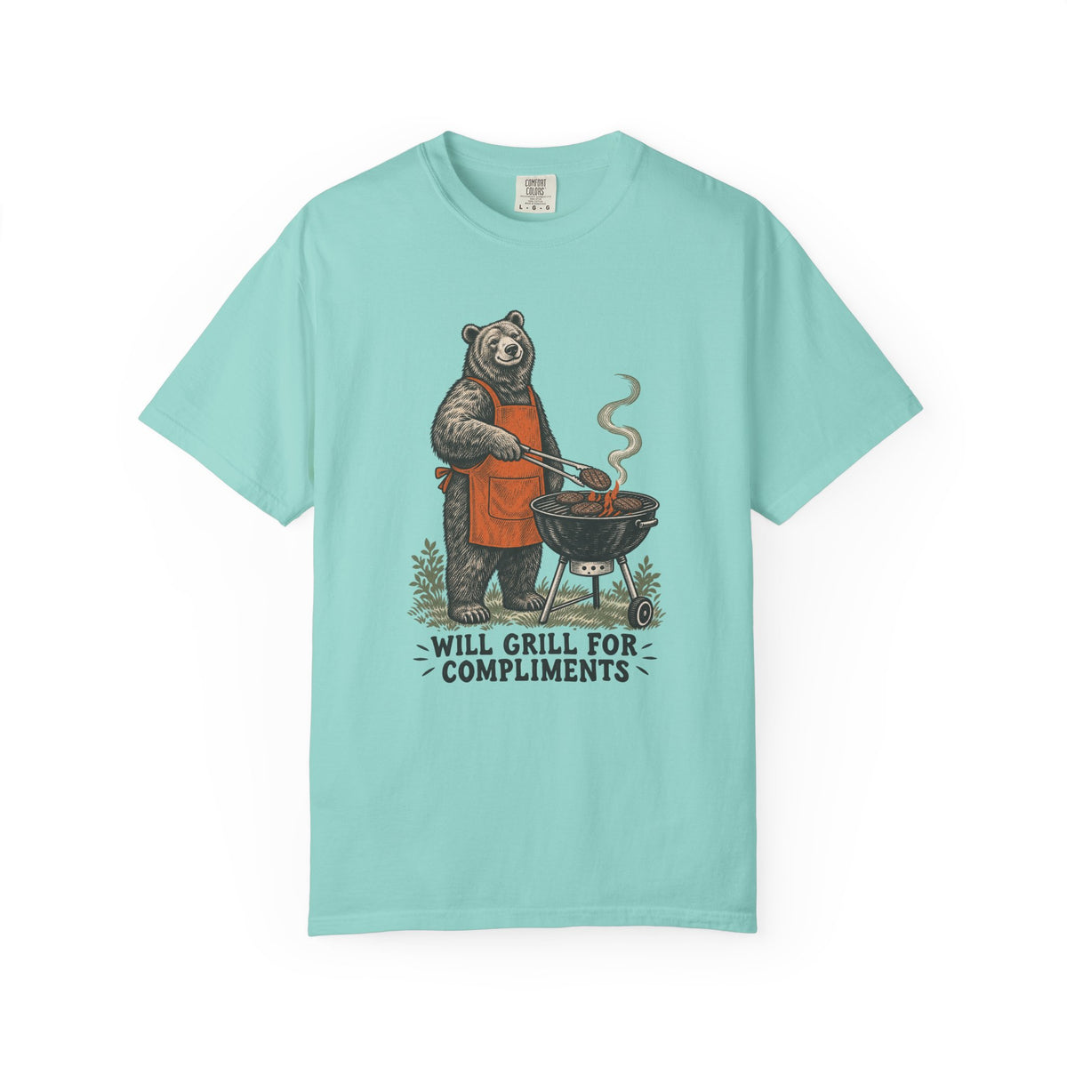 Will Grill for Compliments T-Shirt – Chalky Mint