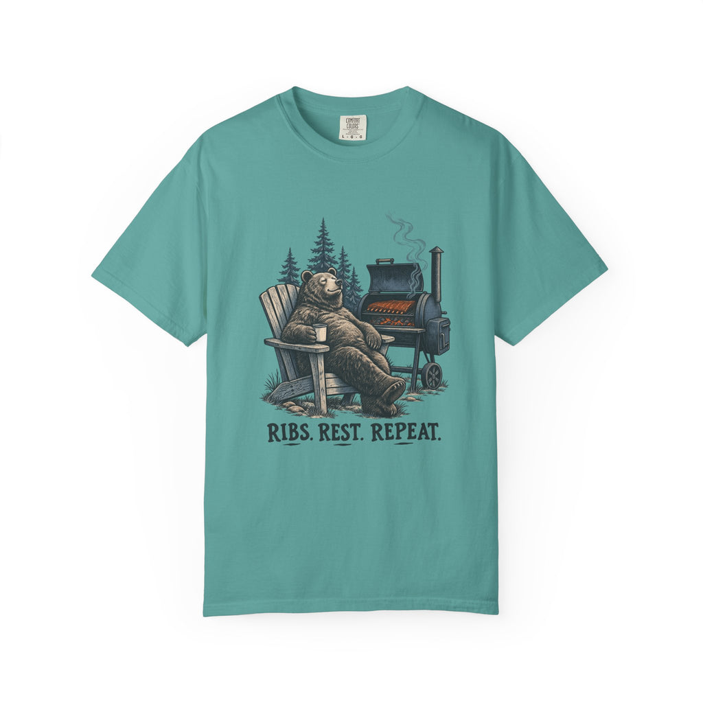 Ribs. Rest. Repeat. T-Shirt – Seafoam