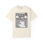 Christmas Spirit Nutrition Facts T-Shirt – Ivory