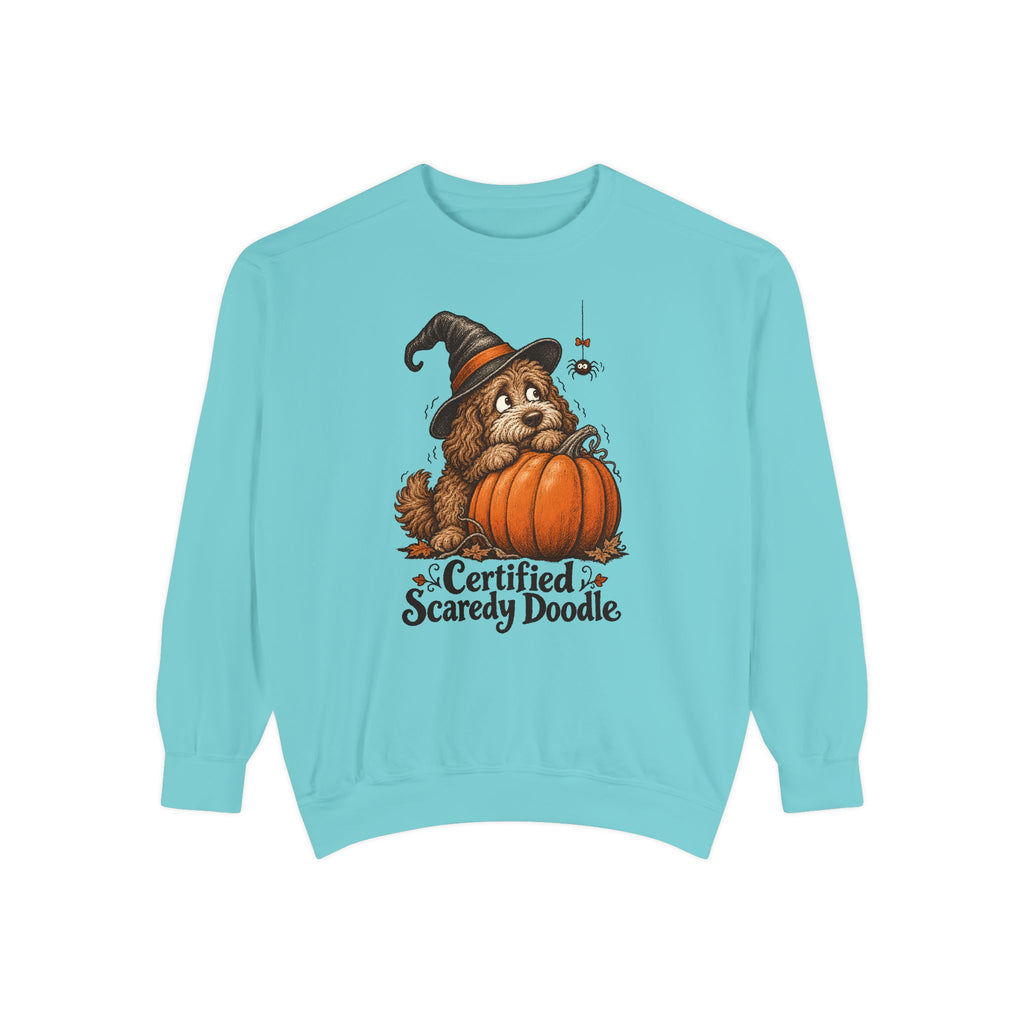 Certified Scaredy Doodle Sweatshirt – Chalky Mint