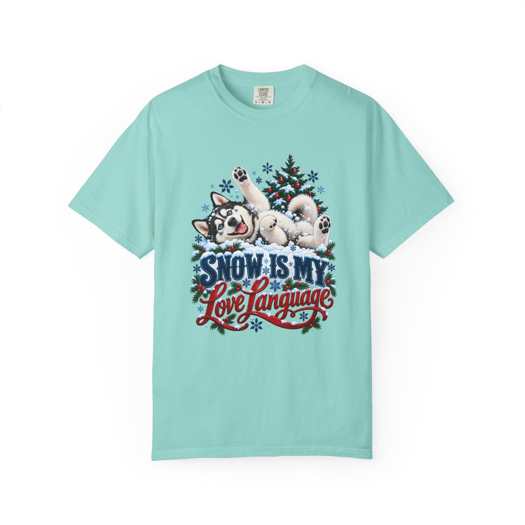 Snow Is My Love Language T-Shirt – Chalky Mint