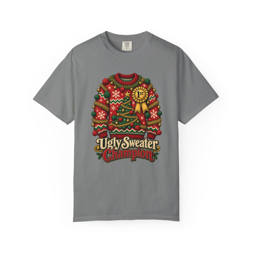 Ugly Sweater Champion T-Shirt – Grey