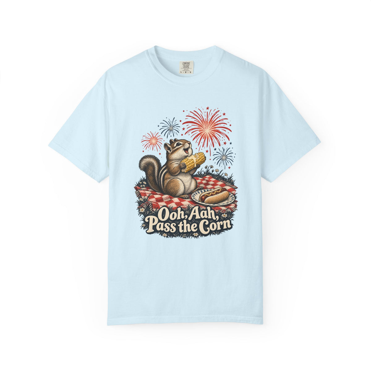 Ooh, Aah, Pass the Corn T-Shirt – Chambray
