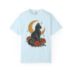 Moonlit Black Cat T-Shirt – Chambray