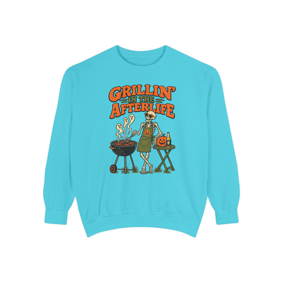 Grillin' in the Afterlife Sweatshirt – front view