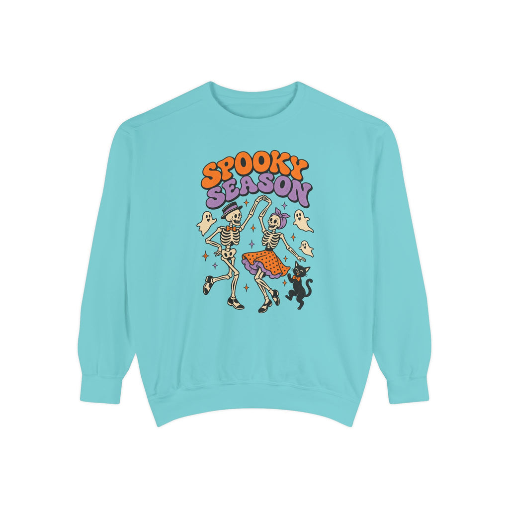 Spooky Season Dancing Skeletons Sweatshirt – Chalky Mint
