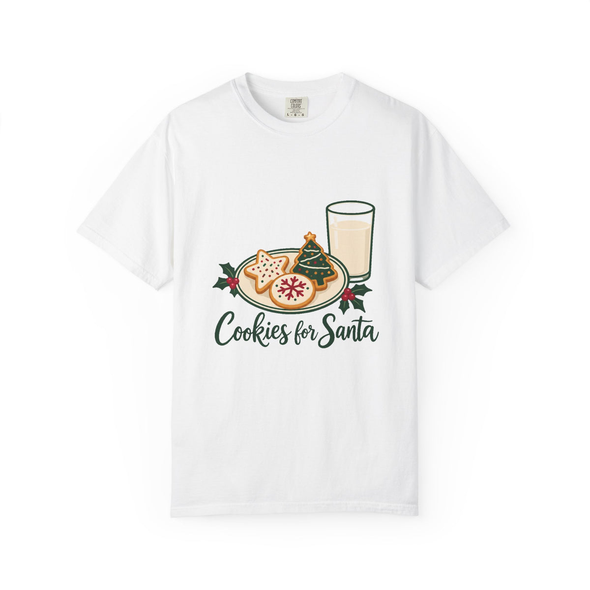 Cookies for Santa T-Shirt – White