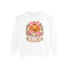 Bows, Blooms & Jack-o'-Lanterns Sweatshirt – White