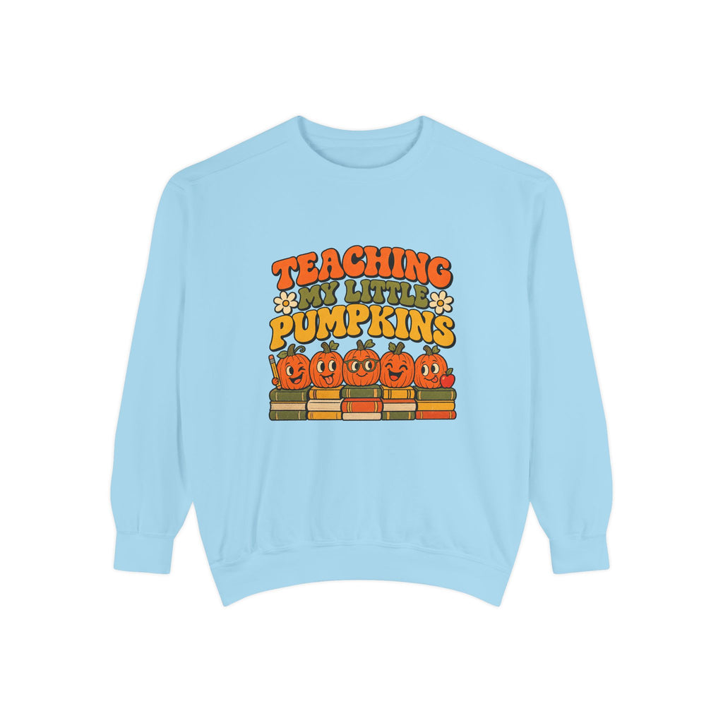 Teaching My Little Pumpkins Sweatshirt – Chambray
