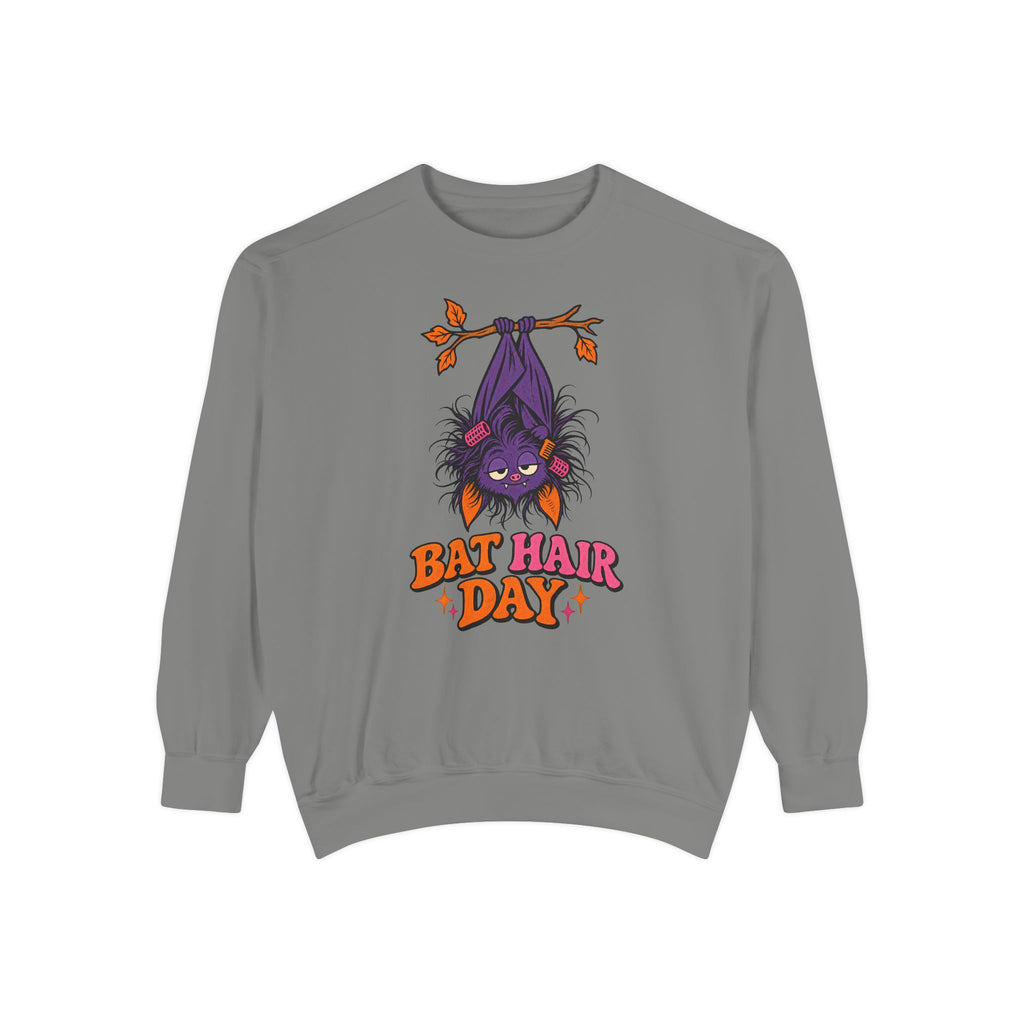 Bat Hair Day Sweatshirt – Grey