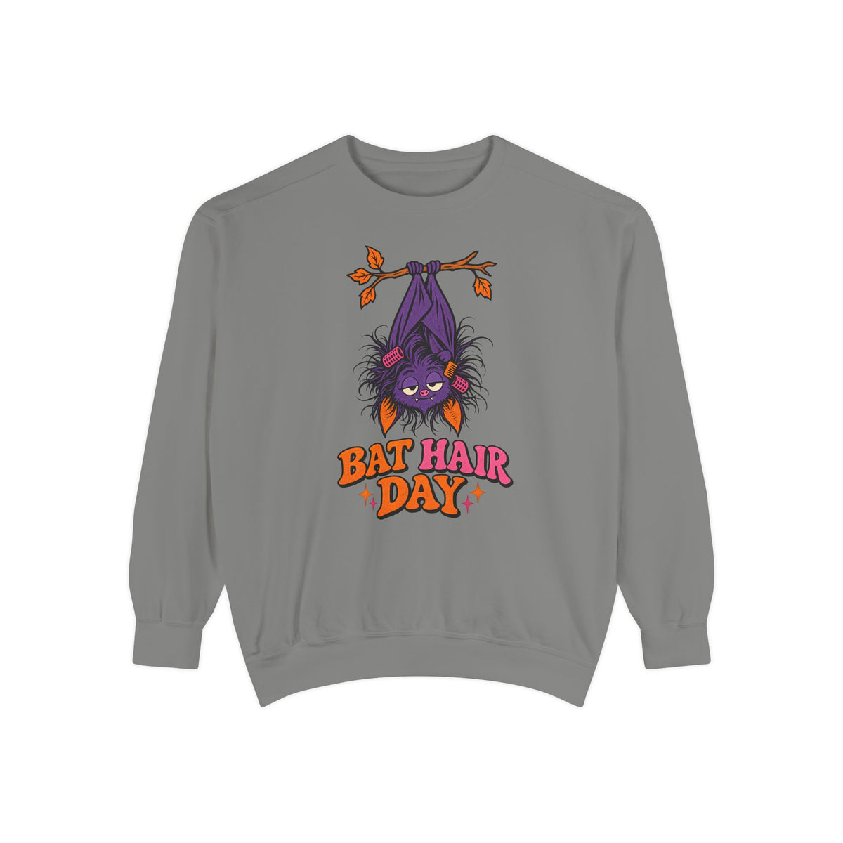 Bat Hair Day Sweatshirt – Grey