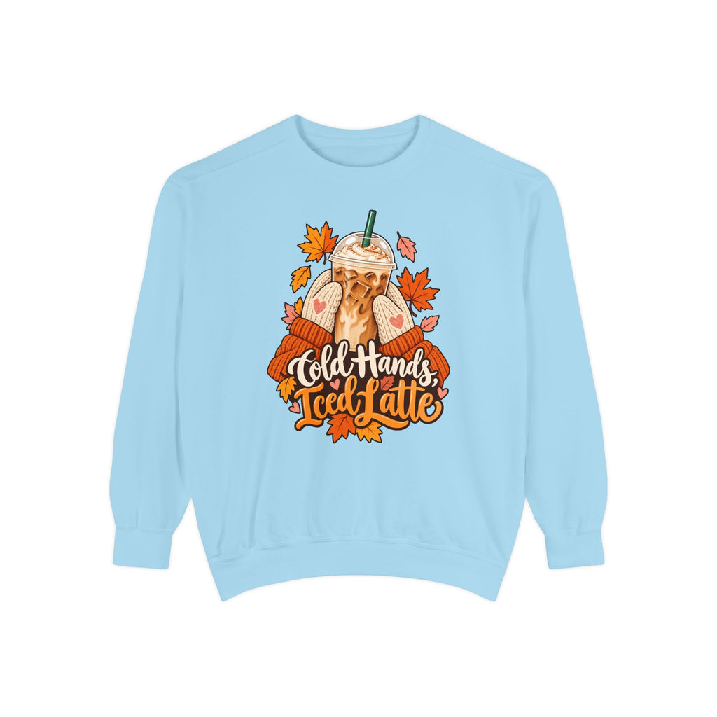 Cold Hands, Iced Latte Sweatshirt – Chambray