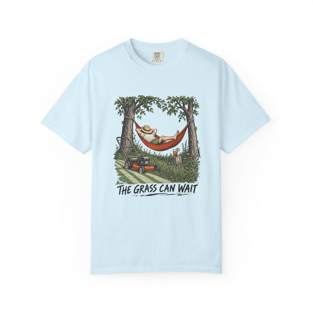 The Grass Can Wait T-Shirt – Chambray