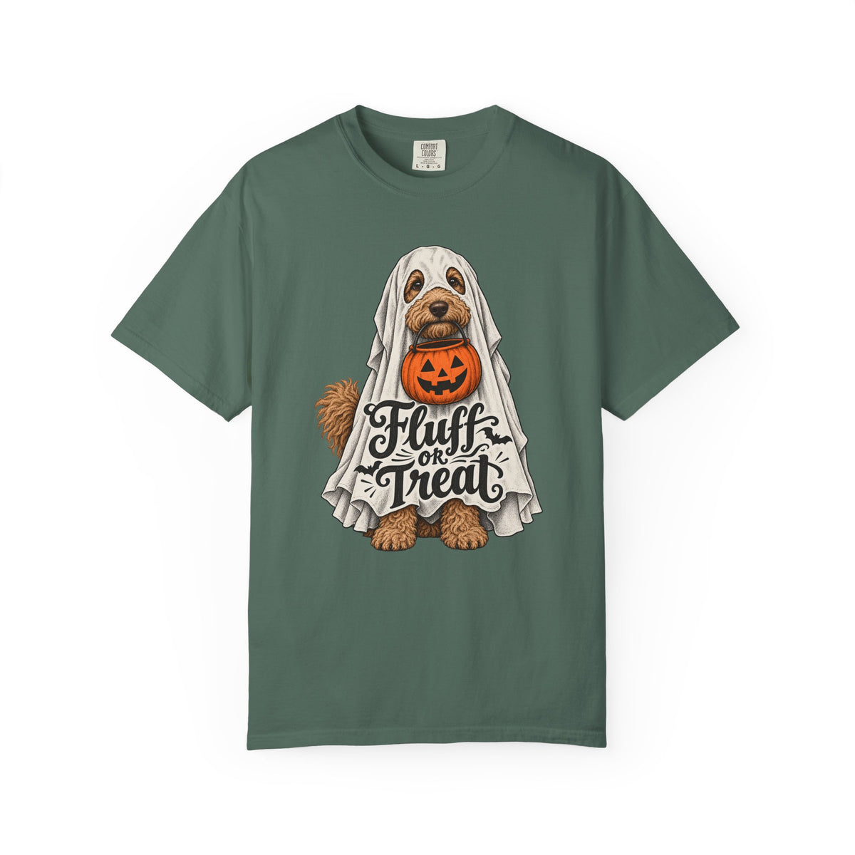 Fluff or Treat T-Shirt – Blue Spruce