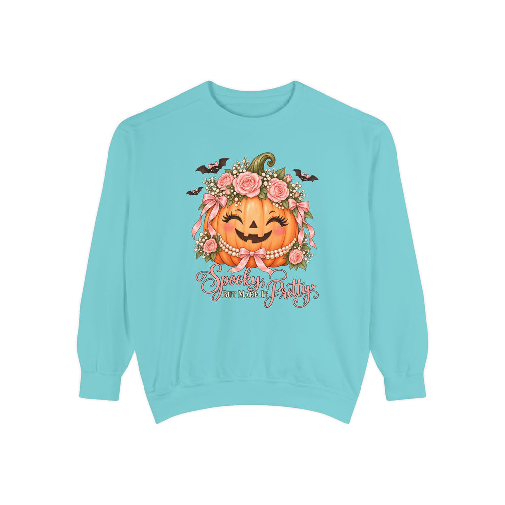Spooky, But Make It Pretty Sweatshirt – Chalky Mint