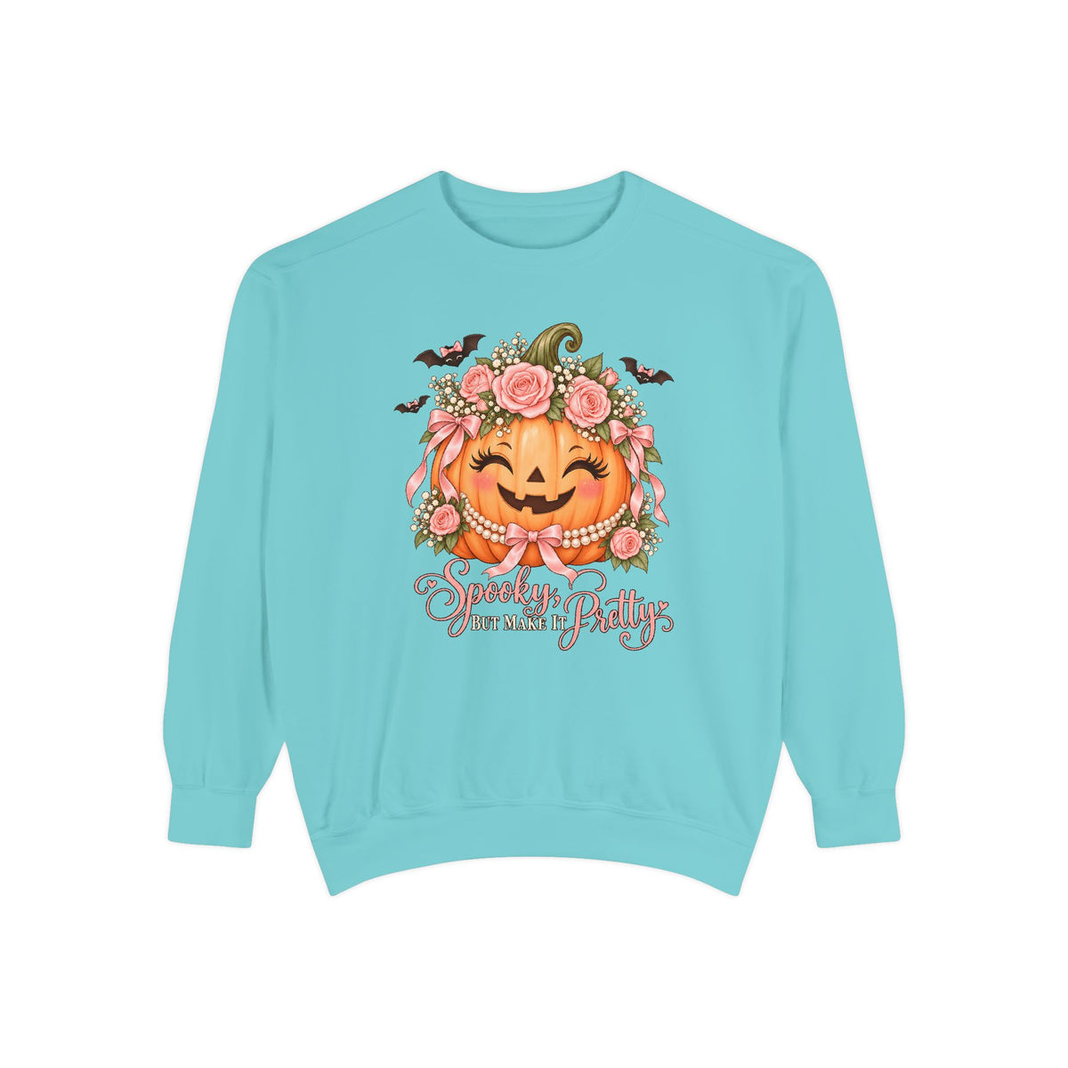 Spooky, But Make It Pretty Sweatshirt – Chalky Mint