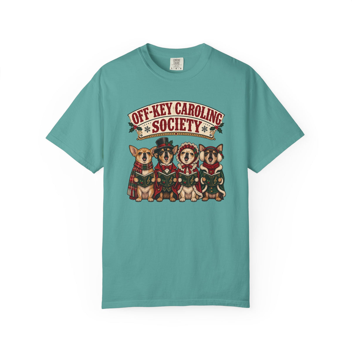 Off-Key Caroling Society T-Shirt – Seafoam