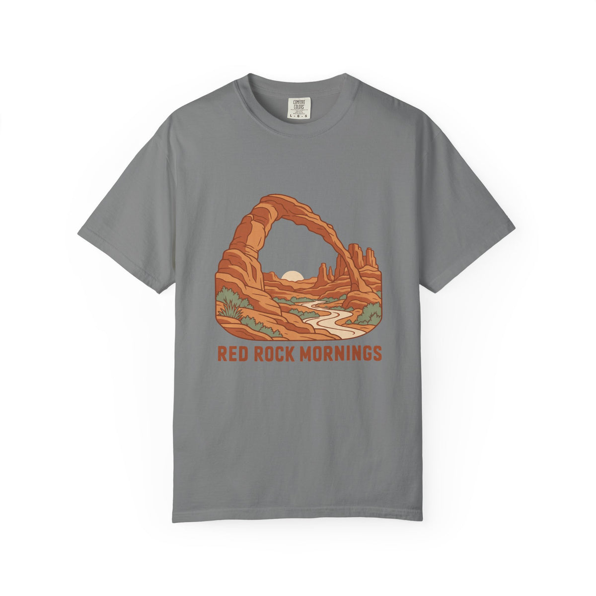 Red Rock Mornings T-Shirt – Grey