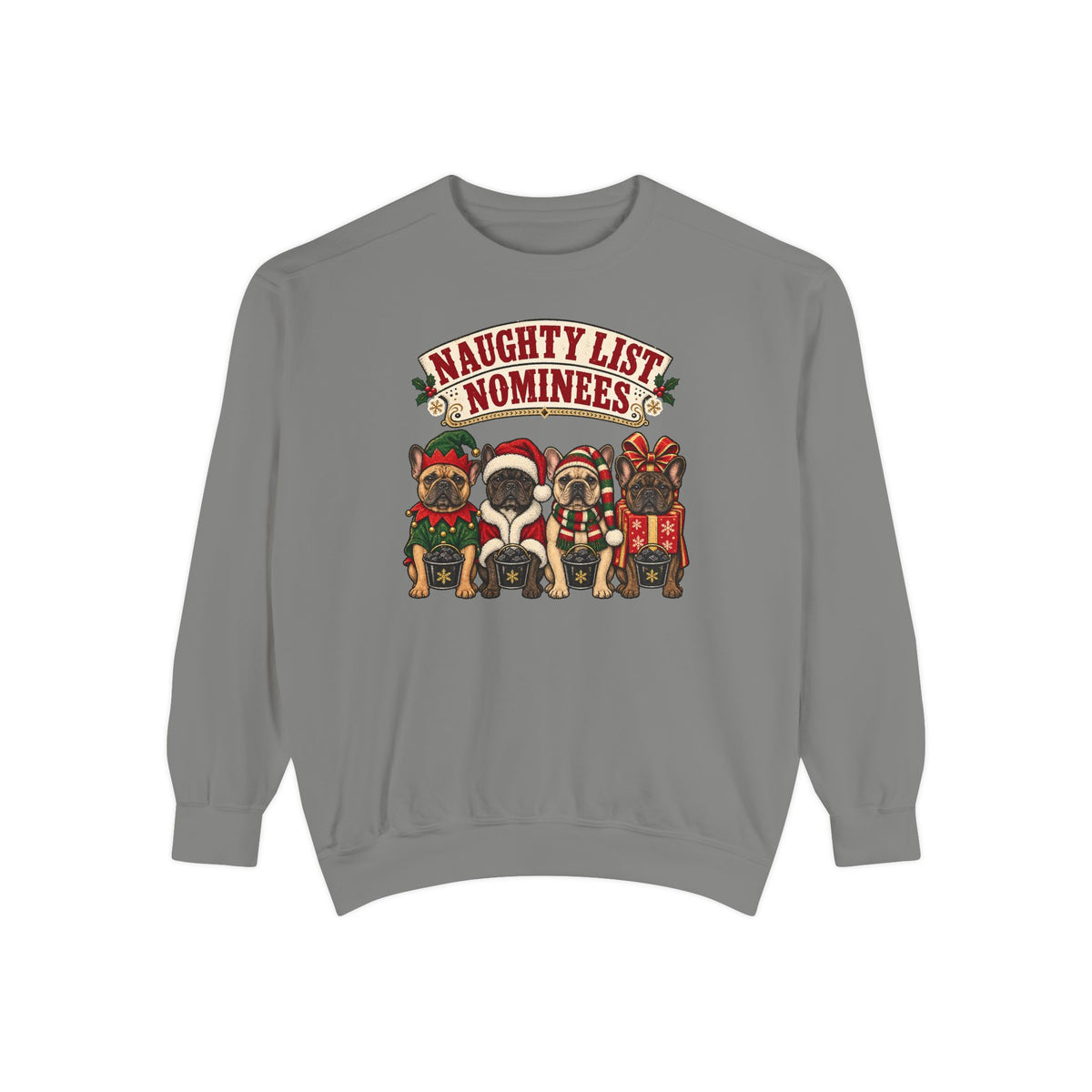 Naughty List Nominees Sweatshirt – Grey