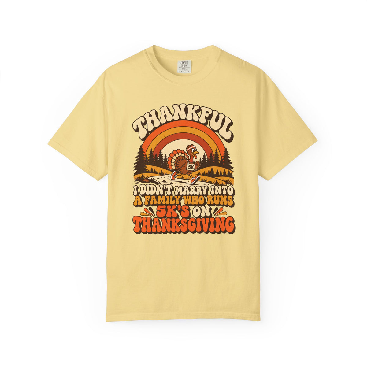 Not a 5K Family Retro Sunset T-Shirt