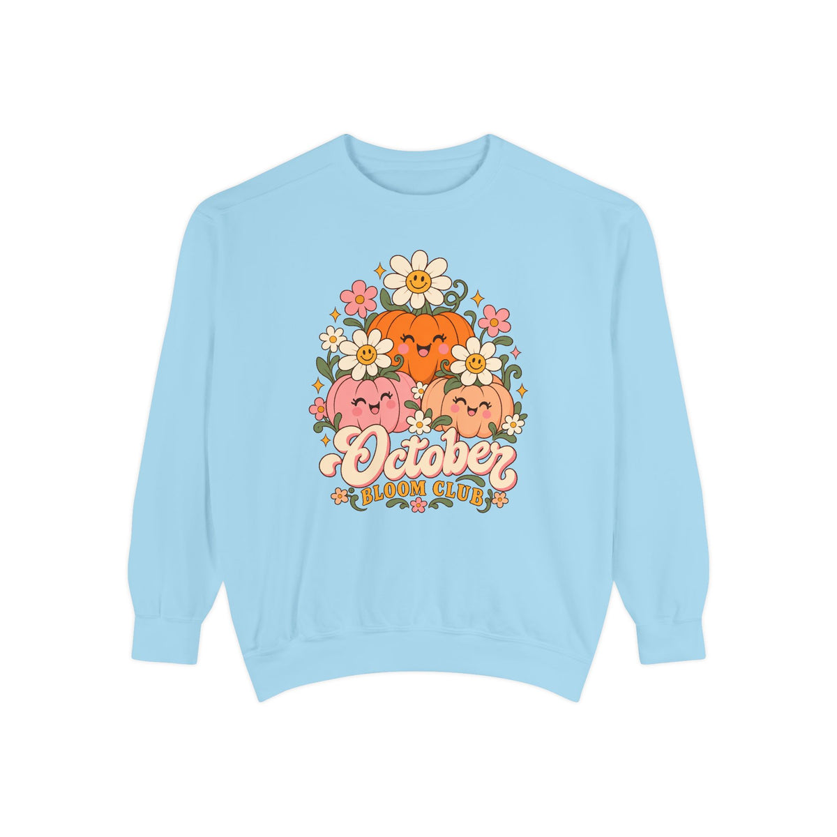 October Bloom Club Sweatshirt – Chambray