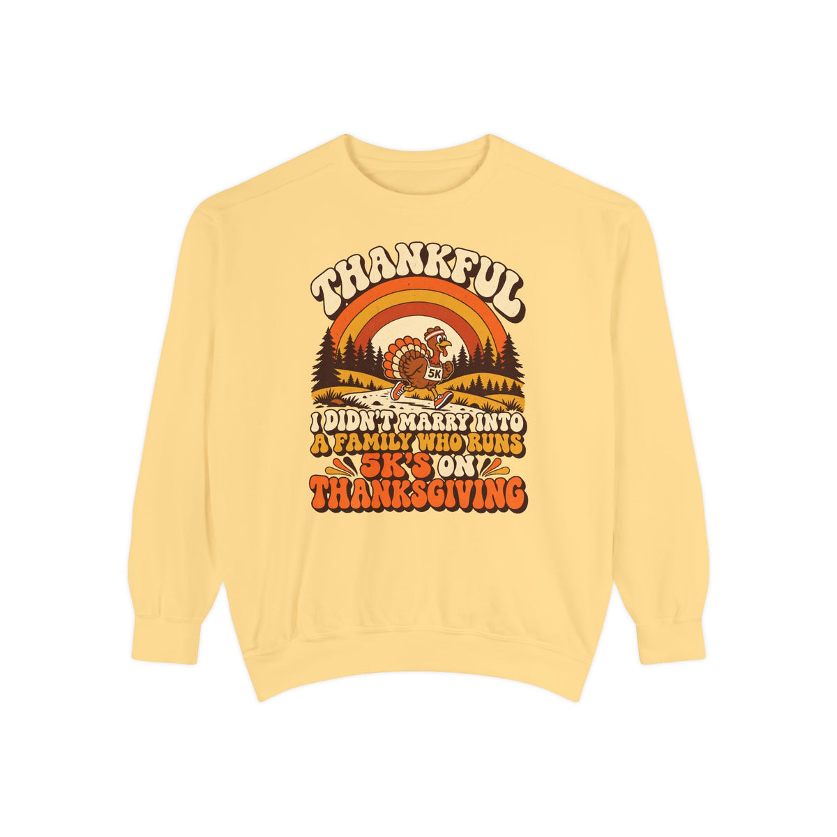 Not a 5K Family Retro Sunset Sweatshirt