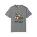 Currently Floating. Leave a Message. T-Shirt – Grey