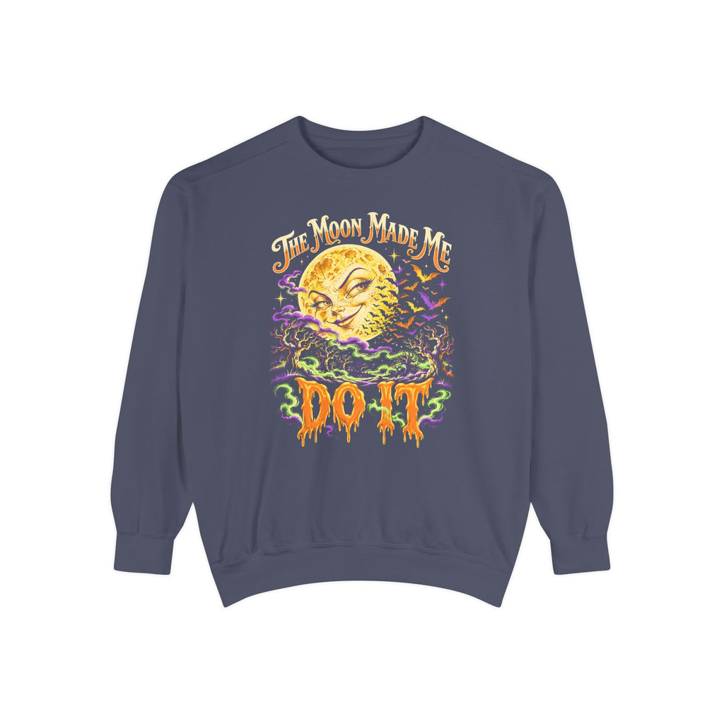 The Moon Made Me Do It Sweatshirt – Denim