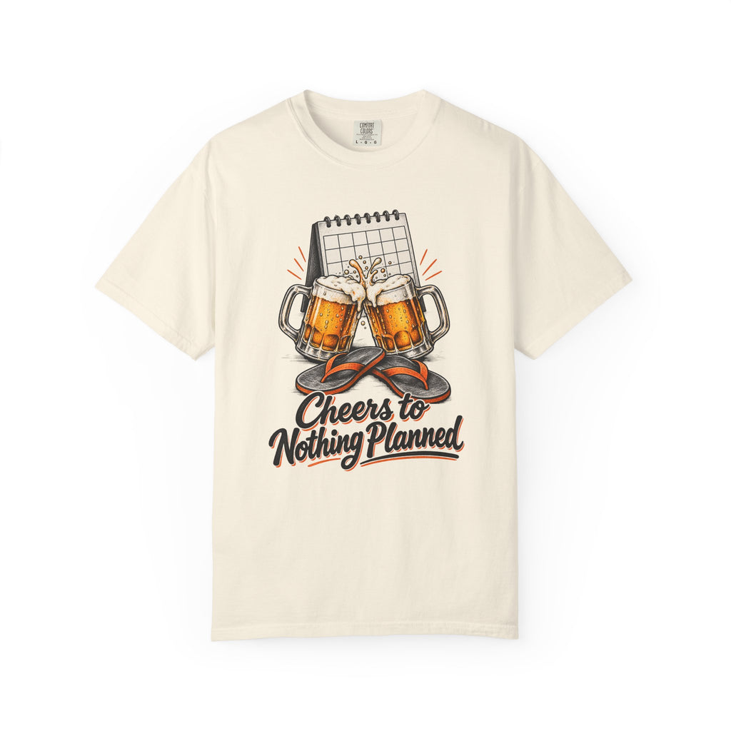 Cheers to Nothing Planned T-Shirt – Ivory