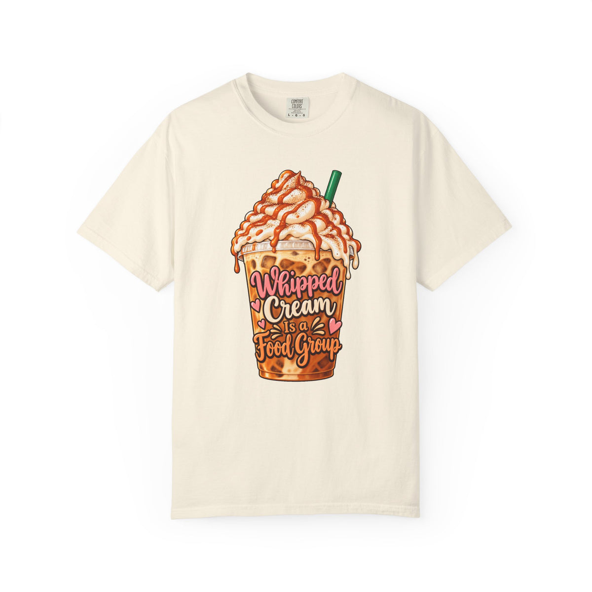 Whipped Cream Is a Food Group T-Shirt – Ivory