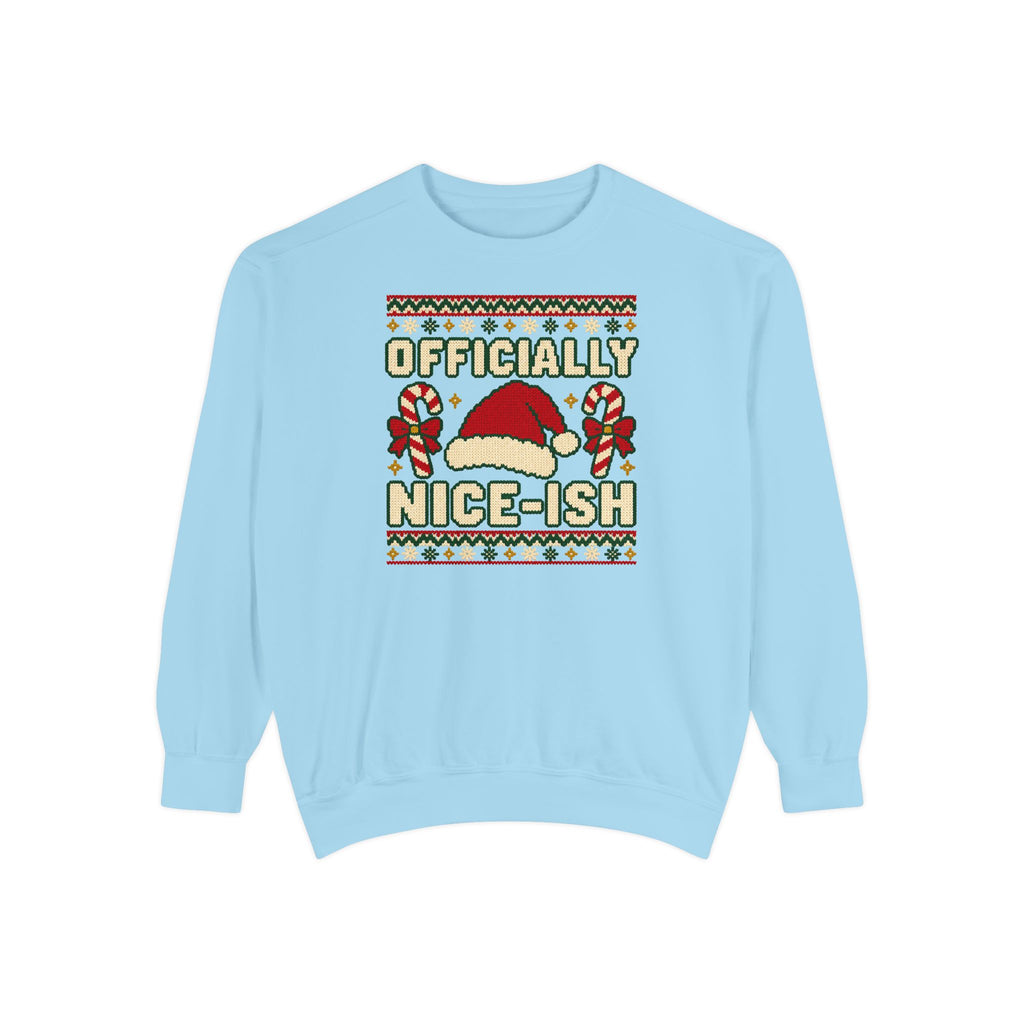 Officially Nice-ish Ugly Christmas Sweatshirt – Chambray