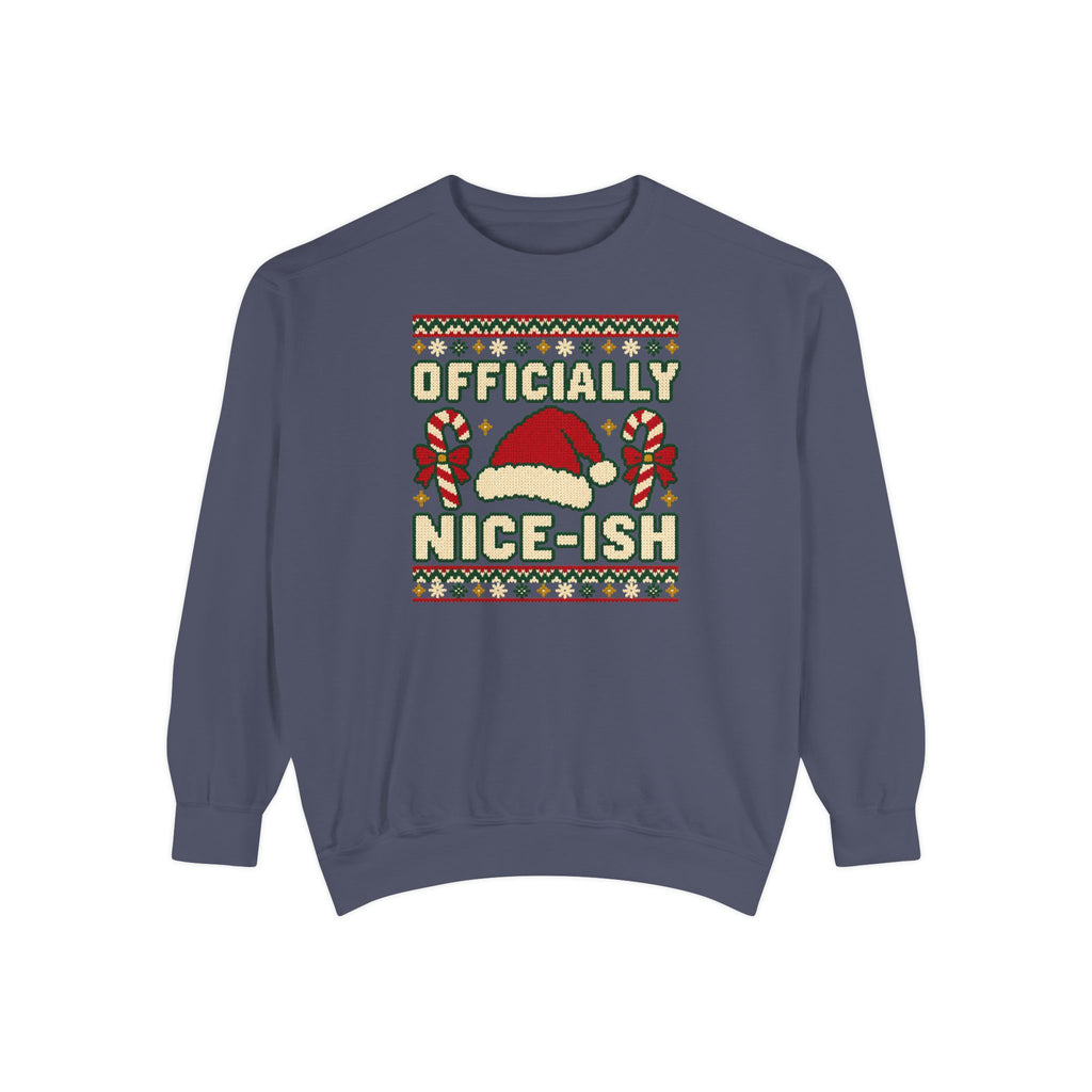Officially Nice-ish Ugly Christmas Sweatshirt – Denim