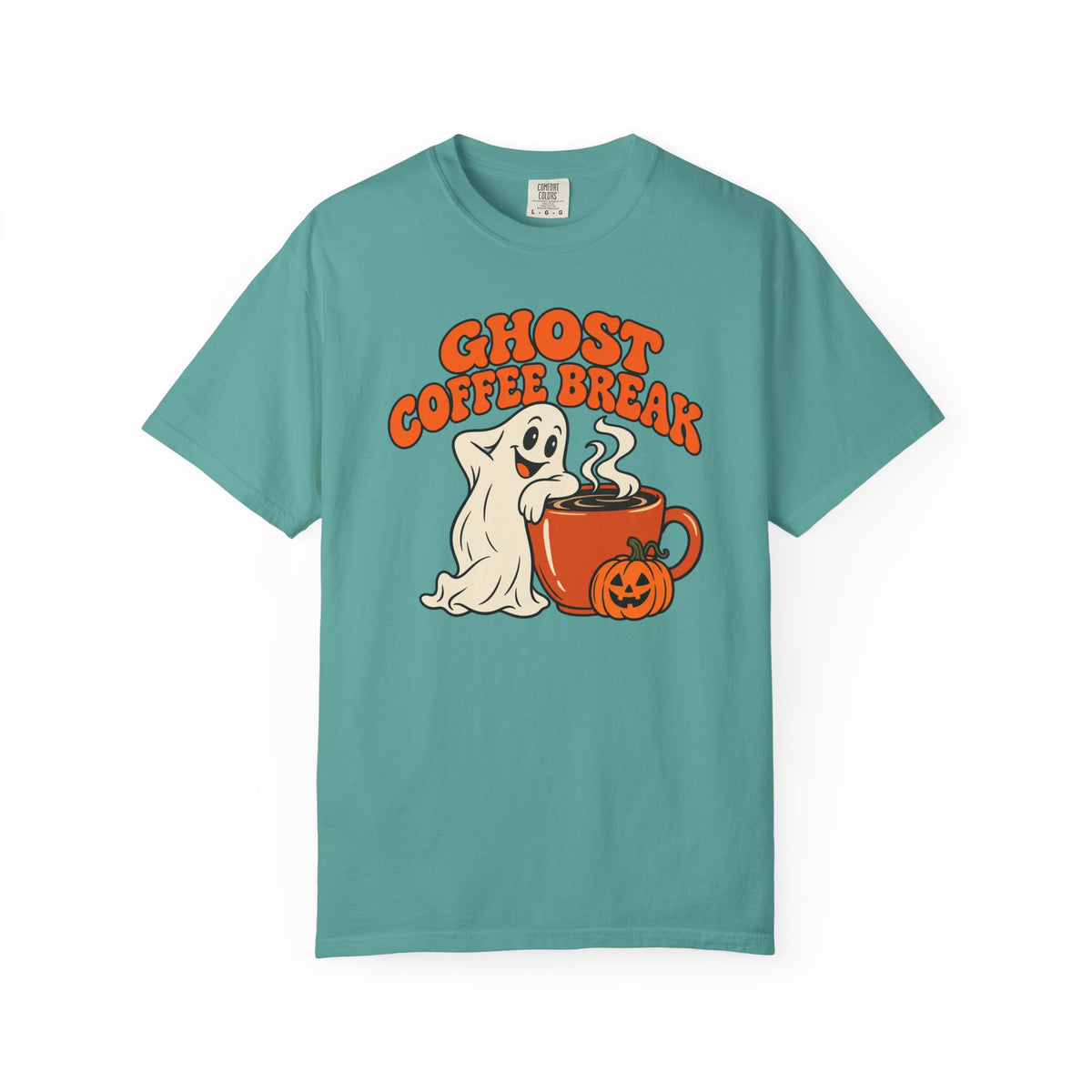 Ghost Coffee Break T-Shirt – Seafoam