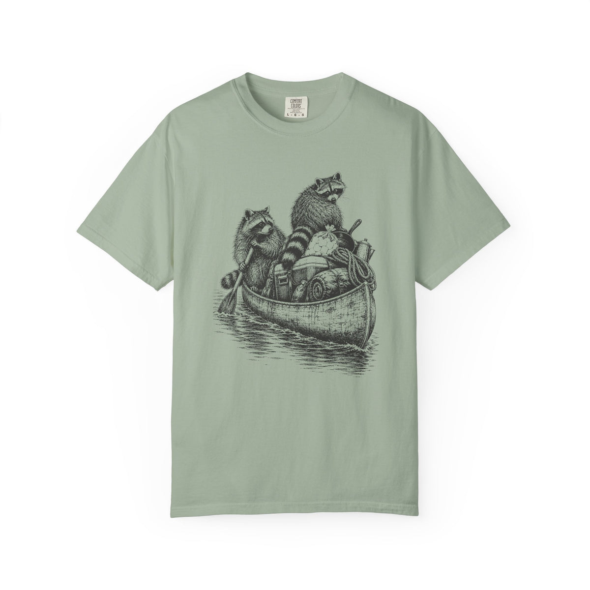 Raccoon Canoe Heist T-Shirt