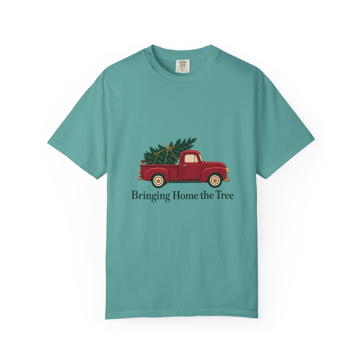 Bringing Home the Tree T-Shirt – Seafoam