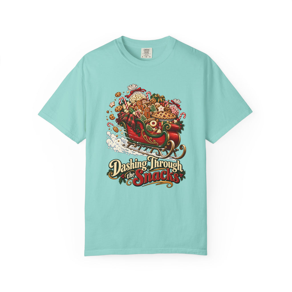 Dashing Through the Snacks T-Shirt – Chalky Mint