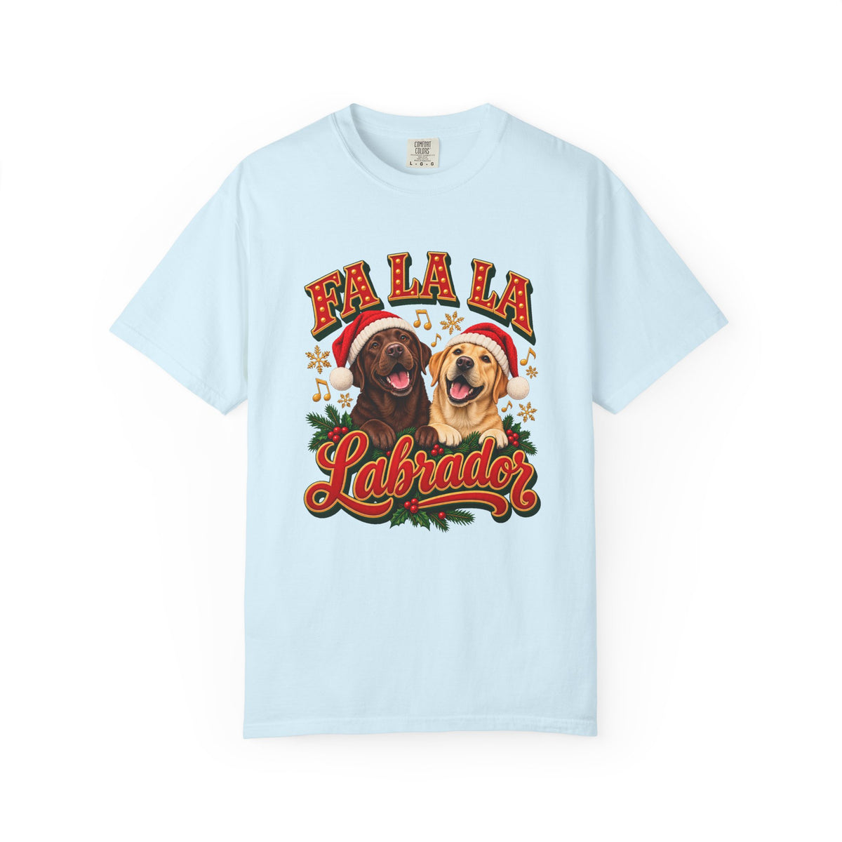 Fa La La Labrador T-Shirt – Chambray