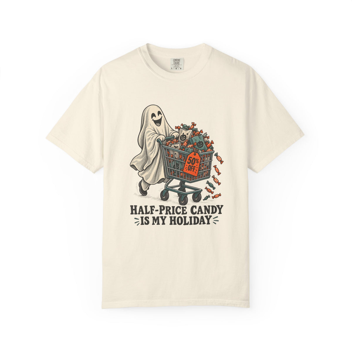 Half-Price Candy Is My Holiday T-Shirt – Ivory