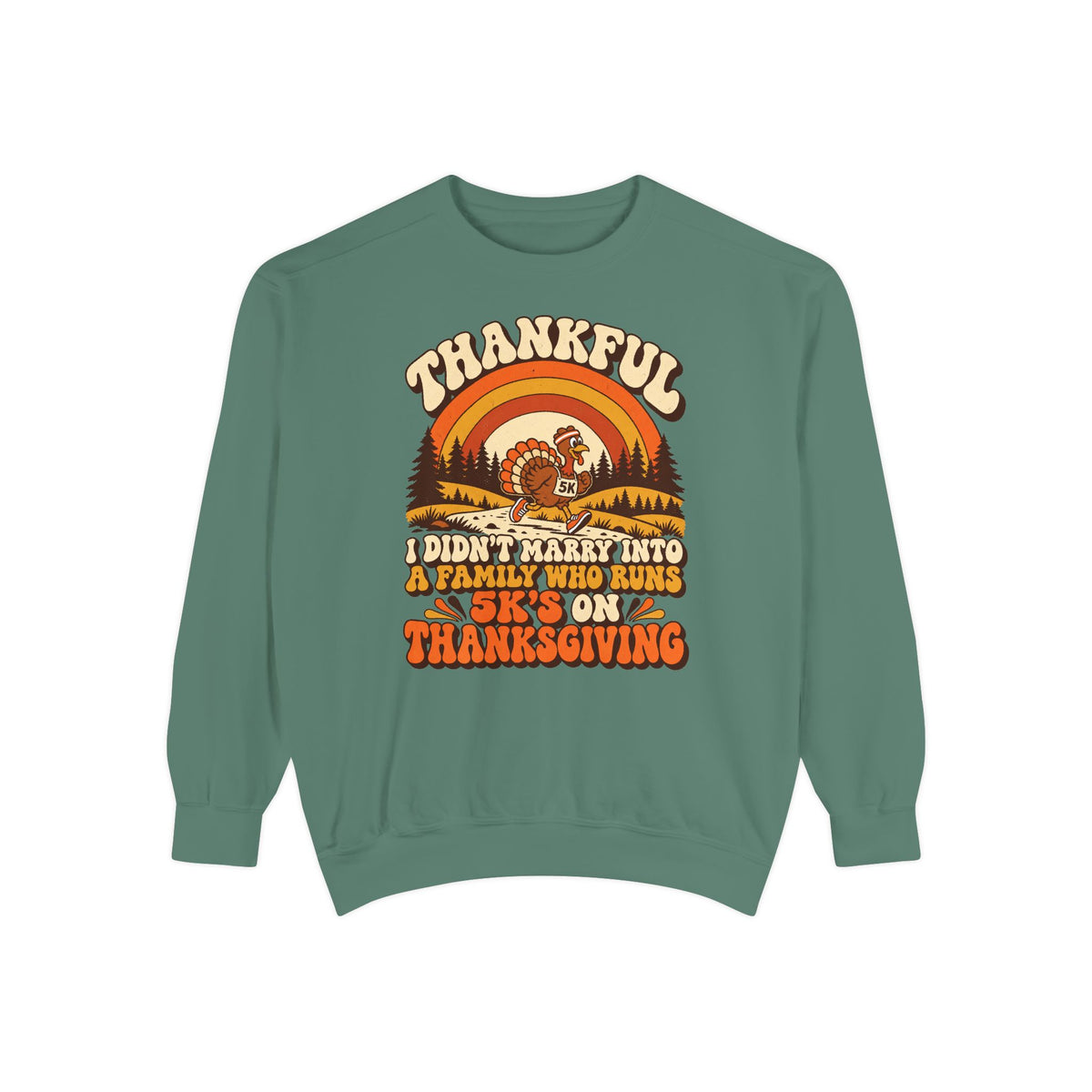Not a 5K Family Retro Sunset Sweatshirt
