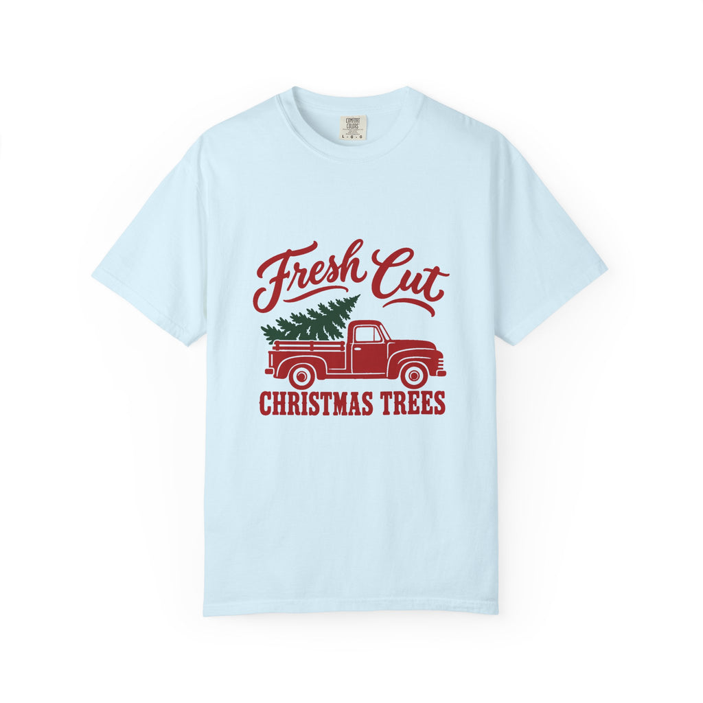 Fresh Cut Christmas Trees T-Shirt – Chambray
