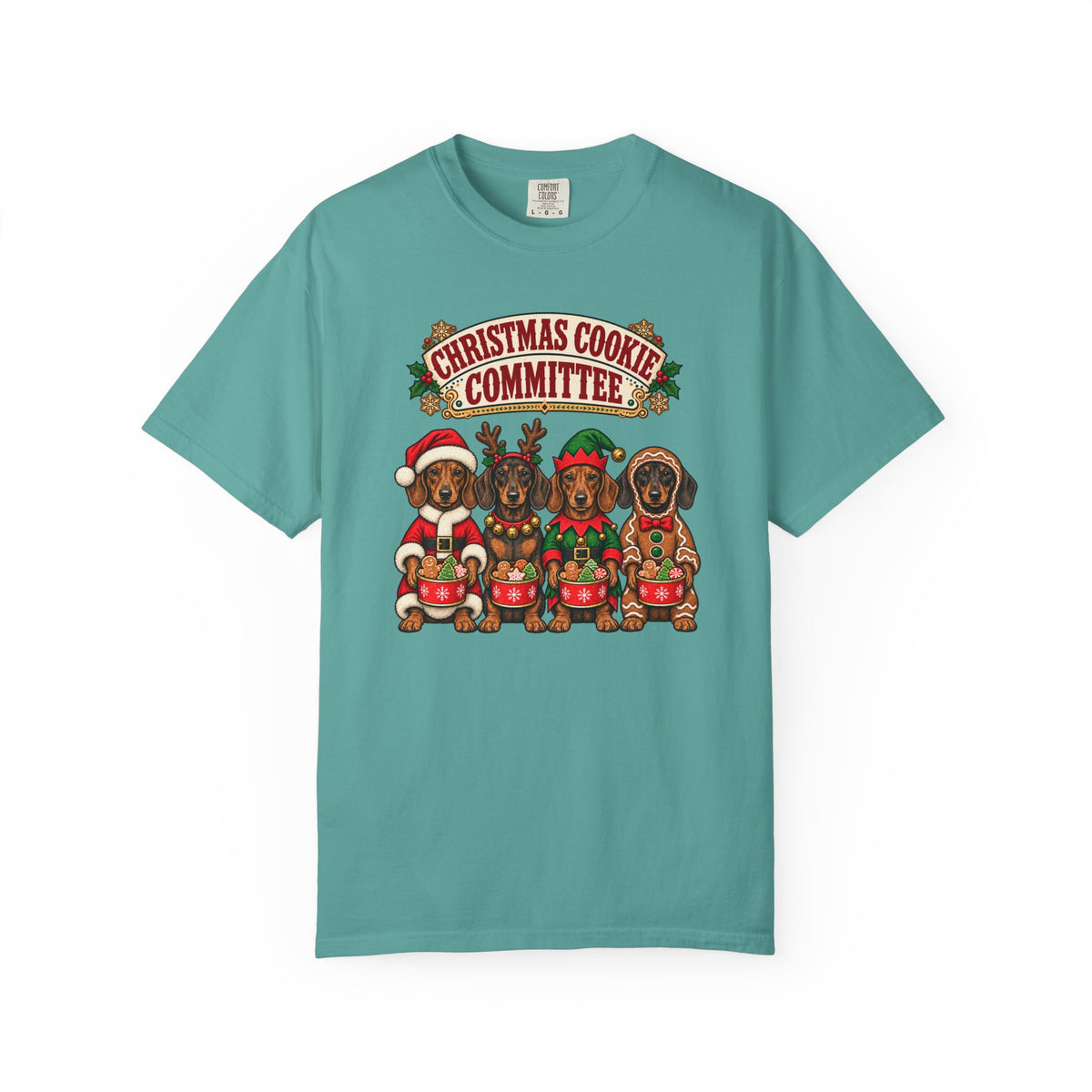 Christmas Cookie Committee T-Shirt – Seafoam
